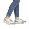 Rieker Laced Wedge Trainer With Side Zip - White Combi